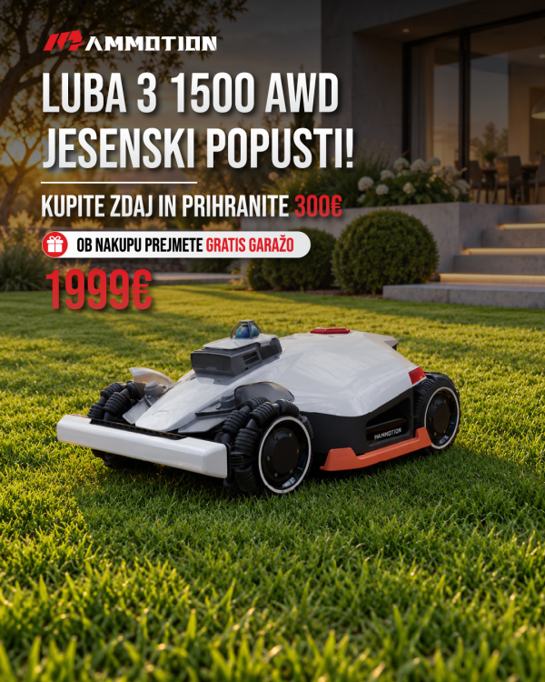 LUBA 3 3000 AWD Robotska kosilnica MAMMOTION Luba 3 AWD 1500